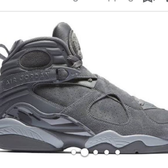 Nike air JORDAN 8 retro gray suede shoes‎ sneakers - Picture 4 of 16
